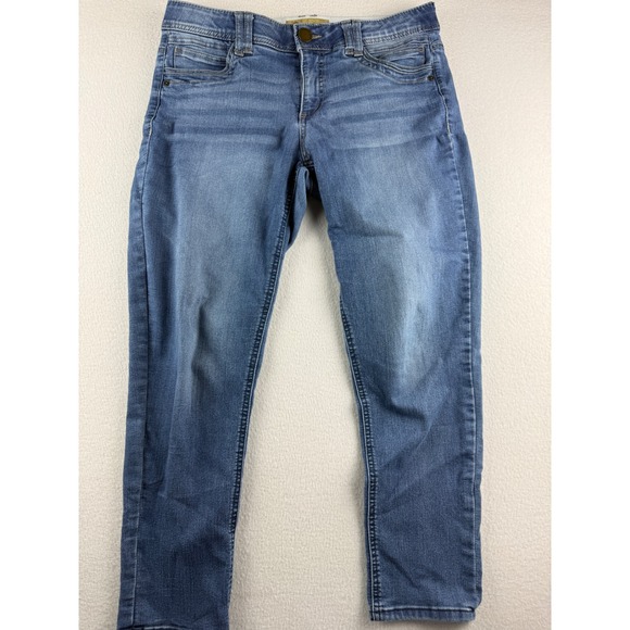 Democracy Denim - Democracy Ab Solution Skinny Jeans Womens 10 Blue Medium Wash Stretch B1293XXFX